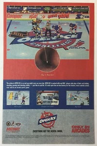 1995 Videospiel Anzeigenseite ~ 2 ON 2 MIDWAY OPEN ICE CHALLENGE - Bild 1 von 1