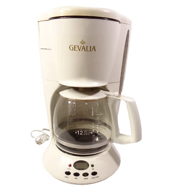 Gevalia Coffee Maker 12 Cup C-60A White Tested Working Complete - Image 1 of 4