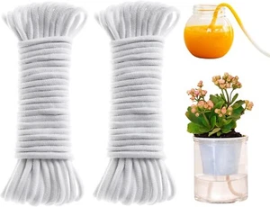 100Ft 1/4 Inch Self Watering Capillary Wick Cord Vacation Plant Waterer Rope - Picture 1 of 10