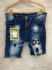 Dsquared2 pantaloncino uomo classico Kenny jeans blu taglia 51 - Foto 1 di 7