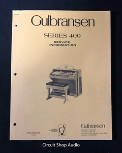 Original Gulbransen / Series 400 / Service Information Manual - Preliminary - Picture 1 of 1