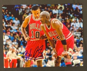 B.J. Armstrong Chicago Bulls Auto Autographed Signed 8x10 Photo ~ JSA COA - Picture 1 of 5