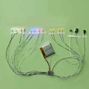 Kit Illuminazione Universale 1/24or18 Polizia Modellismo Auto Modifica Telecomando LED - Foto 1 di 4