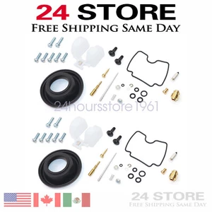 2 Sets For Yamaha V-Star 1100 XVS1100 99-09 Carburetor Repair Kit Air Screw NEW - Picture 1 of 5