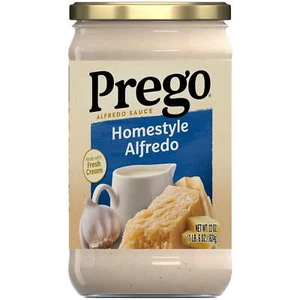 (2 Pack) Prego Italian Homestyle Alfredo Pasta Sauce with Fresh Cream, 22 Ounce - Picture 1 of 4