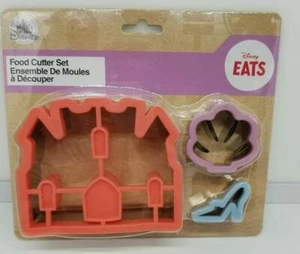 Disney Eats Princess Speiseschneider Set Schloss Muschel Pantoffel Backen Disneyland - Bild 1 von 4