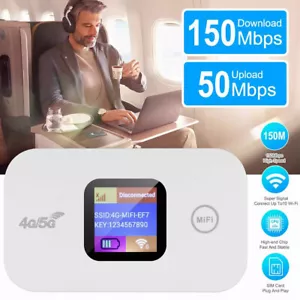 4G/5G LTE Tragbare Mobiler Wireless WLAN Router Hotspot WiFi Modem SIM Karte DE - Bild 1 von 19