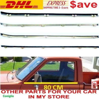 Datsun 620 Door belt weatherstrip window glass LH RH LONG 80cm fit truck pickup  - Image 1 of 4
