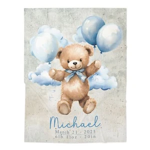 Manta Swaddle, Decoración Personalizada para Bebé Guardería, Suave Acogedor Recién Nacido Regalo para Bebés - Imagen 1 de 5