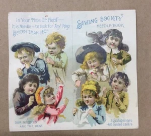 1885 Sewing Society Needle Book Farmer Center, Ohio INV-AD08 - Picture 1 of 4