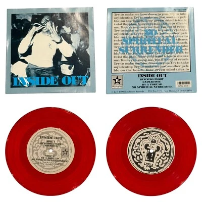 Inside Out No Spiritual Surrender 7" Limited Red Vinyl Rage Against the Machine - Image 1 of 4
