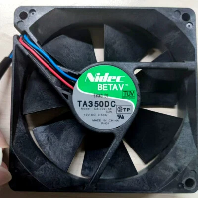 1PC Nidec TA350DC C34709-58 9225 12V 0.50A 9CM cooling fan - Image 1 of 4