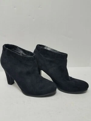 Sam & Libby Mujer Azul Gamuza Tacón Alto Botines Sin Cordones Talla 9 Foto 1 de 4