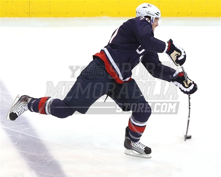 Ryan Suter EE. UU. 2010 Juegos Olímpicos línea azul tiro 8x10 11x14 16x20 foto 1110 Foto 1 de 1