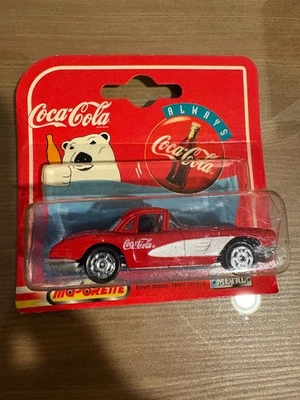Vintage Coca-Cola ‘58 Chevrolet Corvette Majorette Die Cast 1:64 Red - NEW - Image 1 of 2