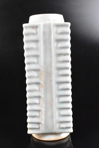 U1105: XF Chinese Celadon Sangi-shaped FLOWER VASE Ikebana - Picture 1 of 7