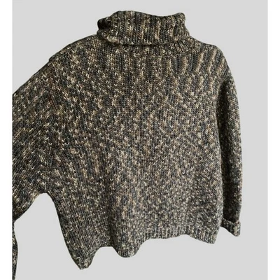 Suéter Sonoma Lana Marrón Chocolate Grueso Tejido Gran Tamaño XL Heritage Rústico  Foto 1 de 4