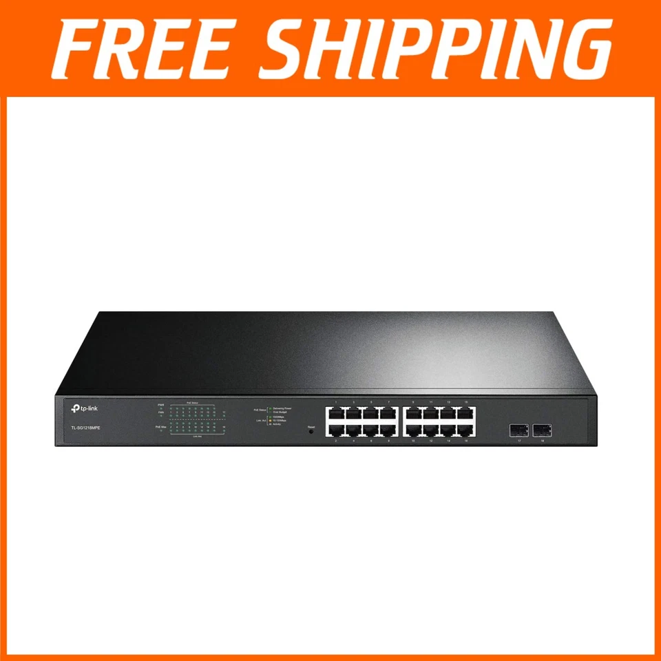 16-Port Advanced Gigabit PoE+ Switch with Automatic Device Reboot Feature - Image 1 of 4