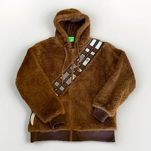 Star Wars Chewbacca Kunstfelljacke mit Kapuze und Reißverschluss Größe Lg - Cosplay sauber gebraucht, in einwandfreiem Zustand - Bild 1 von 9