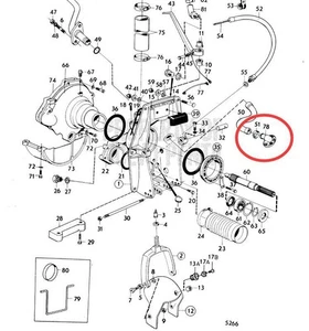 854031 Water Hose Connector for Volvo Penta AQ 200 250 270 275 280 285 290 ` - Foto 1 di 6
