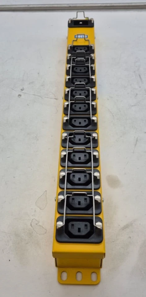 Olson Electronics PDU 12x IEC C13 10A  w/ C20 16A inlet - Yellow - Image 1 of 4