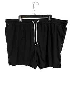 George Men's 3XL (48-50) Black Swim Trunks with Mesh Inside & White Drawstring - Picture 1 of 4