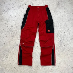 Engelbert Strauss e.s.motion Work Pants Red Black Ergonomic Triple Stitch 46 - Picture 1 of 11