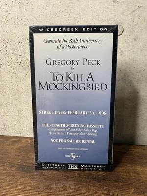 To Kill a Mockingbird Screener Demo Promo Screening Cassette Rare VHS Movie New — 第 1/4 张图片