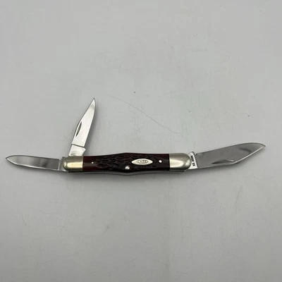 CASE XX CUTLERY CO USA RED B0NE 6383 4 pontos 3-1/2” FACA WHITTLER SPLIT-BACK - Imagem 1 de 4