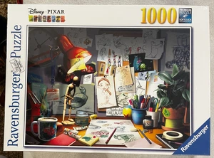 NEW Ravensburger Disney Pixar Jigsaw Puzzle The Artist's Desk 1000 Unique Pieces - Picture 1 of 7