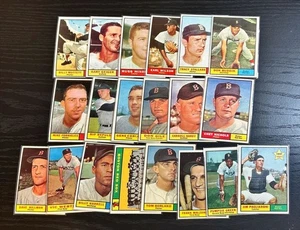 1961 TOPPS (20) CARD LOT BOSTON RED SOX VG-EX SET BUILDER COLLECTION - Picture 1 of 2