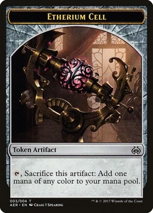 4x Etherium Cell Token - NM- Aether Revolt - SPARROW MAGIC - Picture 1 of 1