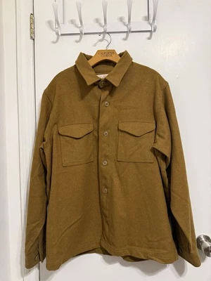 Filson Mackinaw Wool Jac Shirt Men’s Large Brown - Image 1 of 4