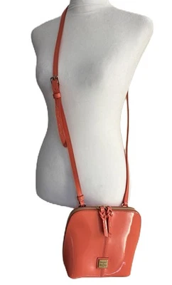 Dooney & Bourke Coral Patent Leather Trixie Crossbody Bag/Handbag NWT - Image 1 of 4