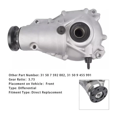 Front Differential Carrier Assembly 3.73 Ratio 31507592002 For BMW X3 2011-2017 - Image 1 of 4