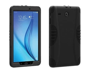 Rugged Case for Samsung Galaxy Tab E 9.6" Tablet - Black - Picture 1 of 7