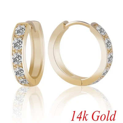 14k Gold Filled  Brilliant Jewelry Womens Artificial SapphireCrystal Fashion - Image 1 of 4