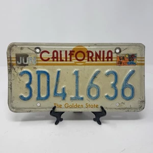 Placa de licencia de colección California Sun The Golden State 3D41636 - Imagen 1 de 3