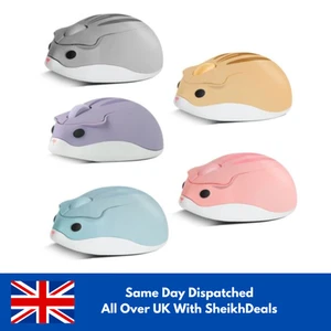 Lindo Mouse Inalámbrico Bluetooth 2.4G - Diseño de Hámster de Dibujos Animados para PC y Laptop - Imagen 1 de 10