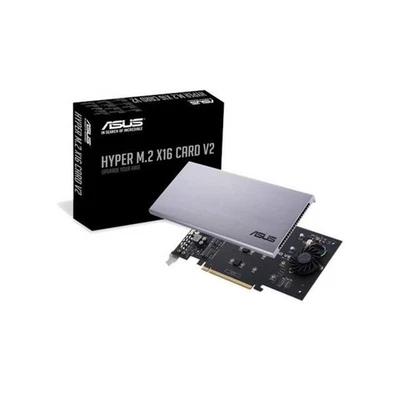 Asus Hyper M.2 X16 Cardv2 Pcie 3.0 X4 Expansion Card V2 Supports 4 Nvme Up To - Image 1 of 4