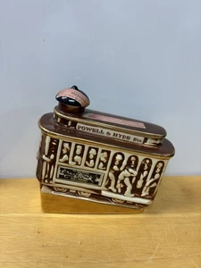 Ezra Brooks Brown Powell and Hyde Cable car 1968 Decanter Empty - Picture 1 of 6