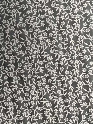 Cord Babycord Feincord mini Blümchen grau 100% Baumwolle - Bild 1 von 3