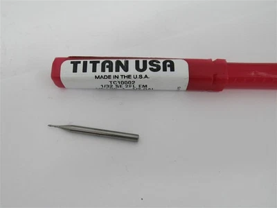 Titan США TC10002, 1/32 «твердосплавный квадратный конец мельницы - Изображение 1 из 2