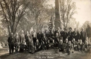 Litchfield IL Illinois Bürgerkrieg Tierärzte Veteranen RPPC Foto Postkarte KOPIE - Bild 1 von 2