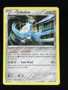 Cobalion BW72 - Cracked Ice Holo Raro - PROMOCIÓN ESTRELLA NEGRA - TARJETA POKEMON - CASI NUEVO - Imagen 1 de 3