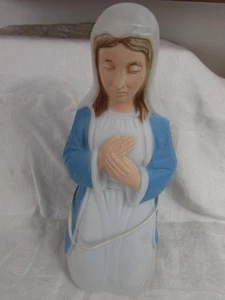 VTG Mary figure plastic BLOW MOLD yard ornament Christmas manger nativity 17x8 - Picture 1 of 6