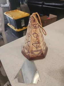 Carillon a vento da appendere nativi americani Teepee scultura porcellana artefatto design - Foto 1 di 8