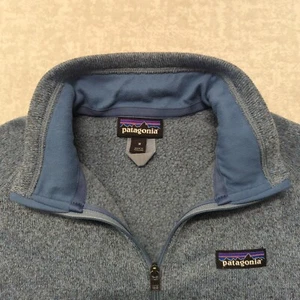 Patagonia Better Sweater Womens M 1/4 Zip Fleece Pullover Outdoor Hiking Blue - Picture 1 of 13