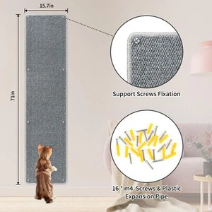 71" X 15.7" Thickened Cat Wall Climbing Carpet Extra Large Cat Wall Scratcher... - Picture 1 of 7