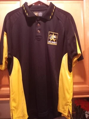 Polo bordado oficial reserva do exército 100 anos forte adesivo preto amarelo GG - Imagem 1 de 4